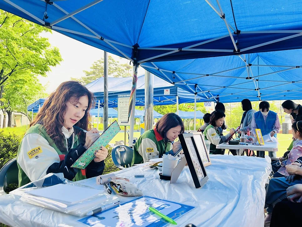 어글리프로젝트 (해프닝아트 웨딩 퀵드로잉 캐리커처) 사진 3